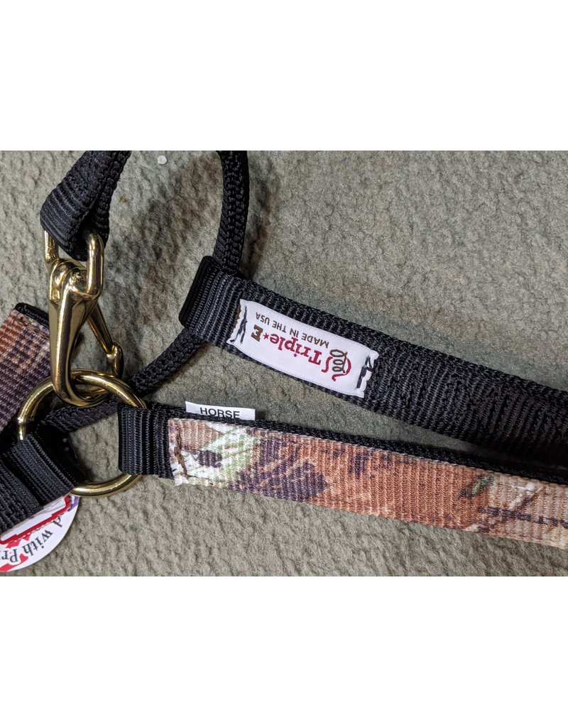 MILITARY Bucket Straps Adjustable *MADE IN USA* Halter-All Horse Camo Marine 