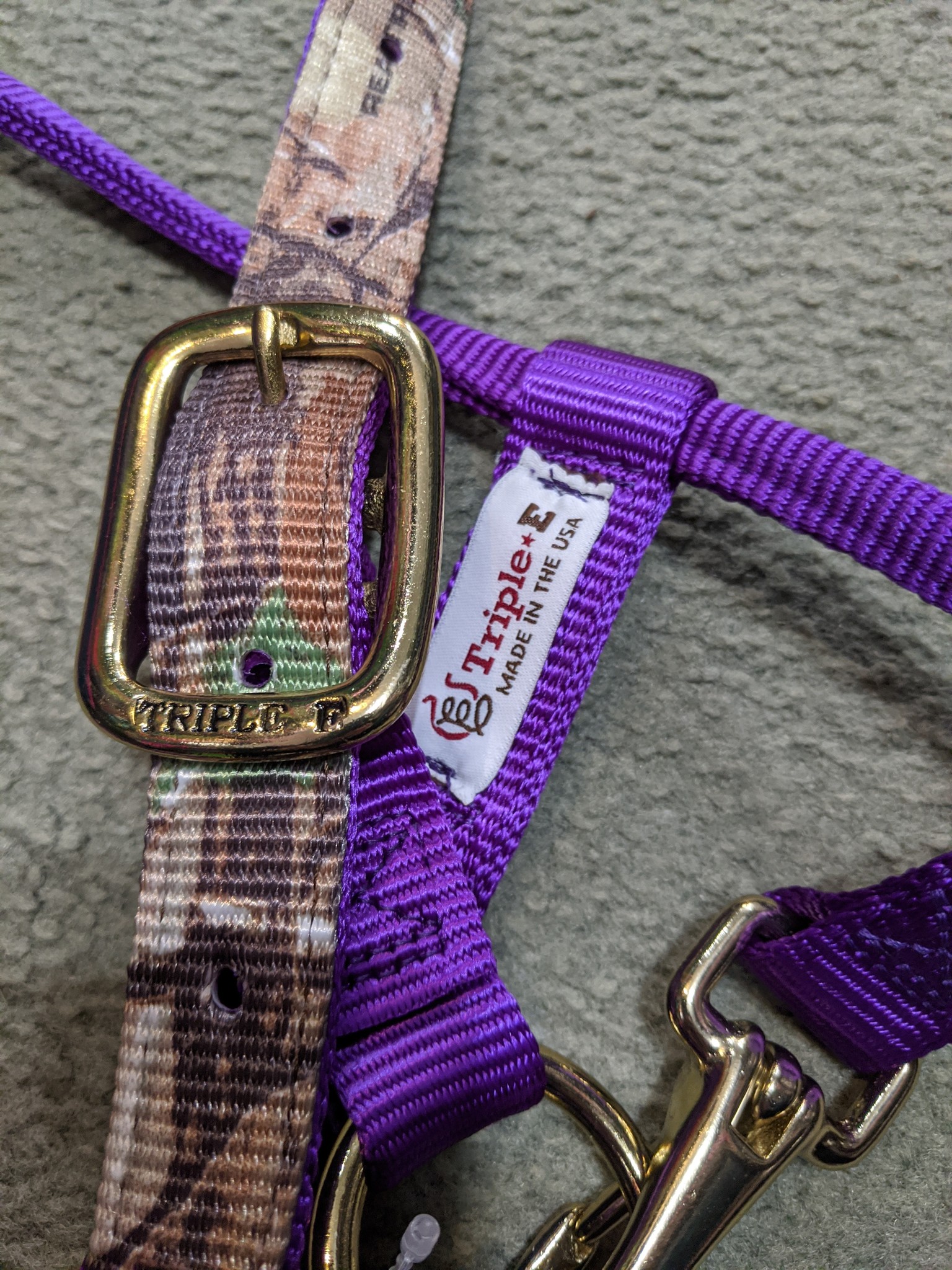 Nylon Adjustable Camo Halter Gass Horse Supply & Western Wear