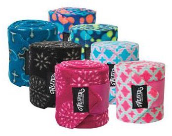 Set of Four Weaver Polo Wraps Brushed Pile Fleece 4 1//2/" x 9/' Long