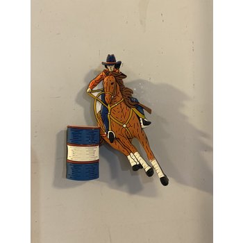 Lamprey Barrel Racer Refrigerator Magnet