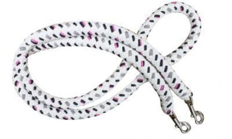 Showman Showman Cotton 7' Braided Multi-Colored Softy Contest Rein