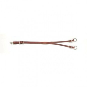 Tough-1 Short Leather Training Fork Brown - Small