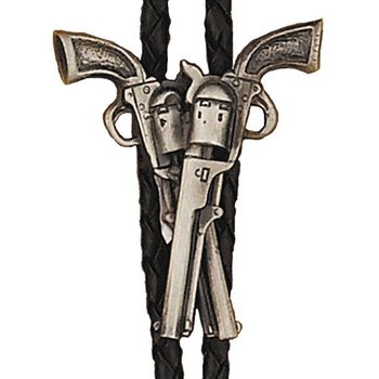 WEX Bolo Tie - Crossed Pistols