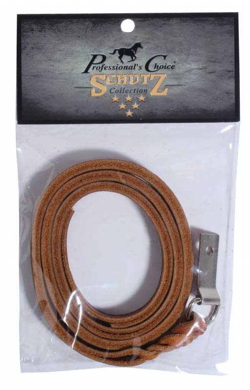 Plaited Saddle Strings with Concho Tie (Brown) Gass Horse Supply