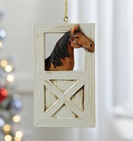 Giftcraft Inc. Ornament - Horse & Stable Design - 2.4X4.5(in)