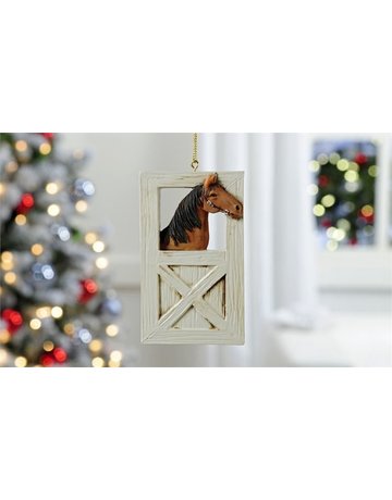 Giftcraft Inc. Ornament - Horse & Stable Design - 2.4X4.5(in)