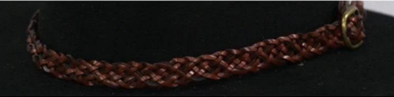 Outback Hat Band - Outback Trading Braided Brown Leather