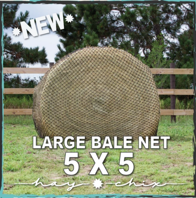 Hay CHIX Hay Chix - "The Goldilocks" Round 5' Bale Net 1-3/4"