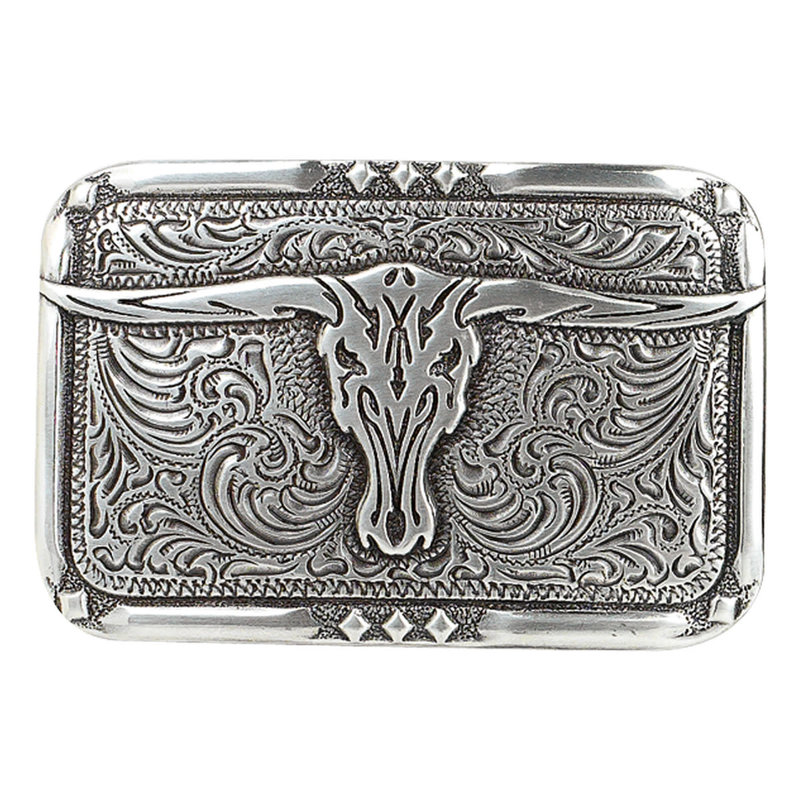 Belt Buckle - Crumrine Vintage Longhorn Skull