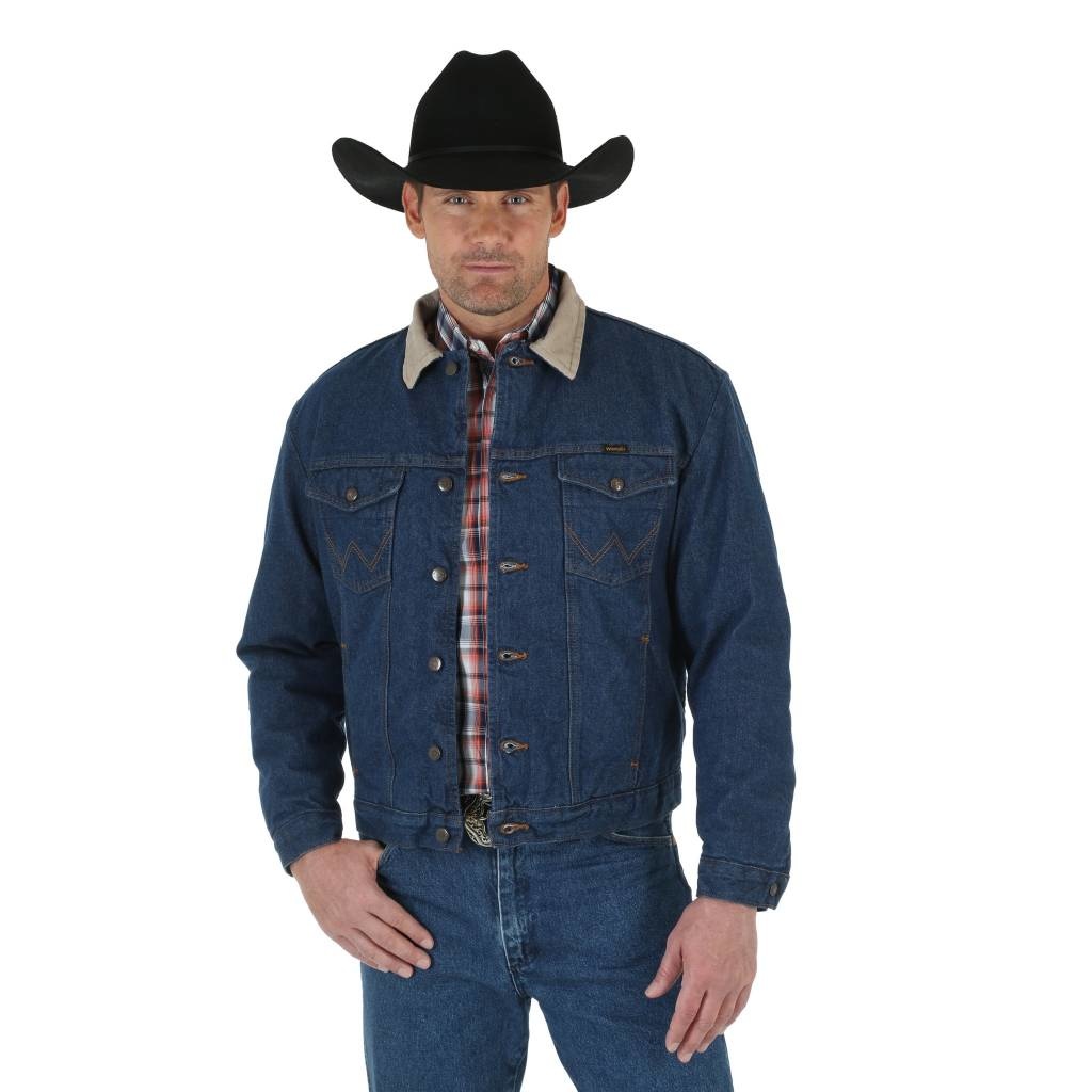 Men's Wrangler Blanket Lined Denim Jacket - Gass Horse Supply & Western Wear