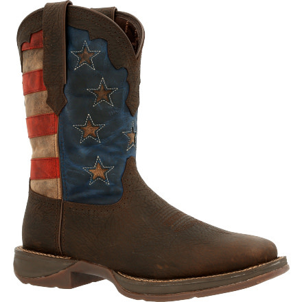 durango flag strap cowboy boot