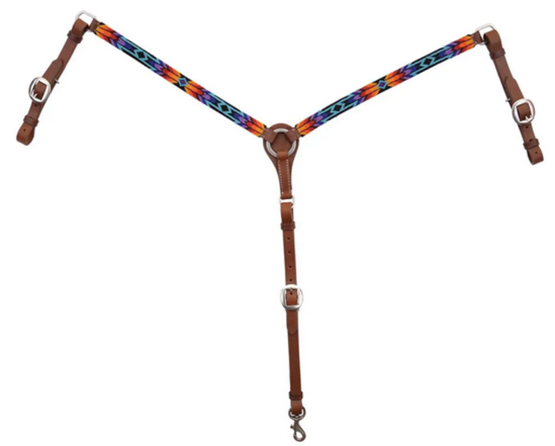 Circle Y Circle Y Infinity Wrap Beaded Breast Collar Sunset