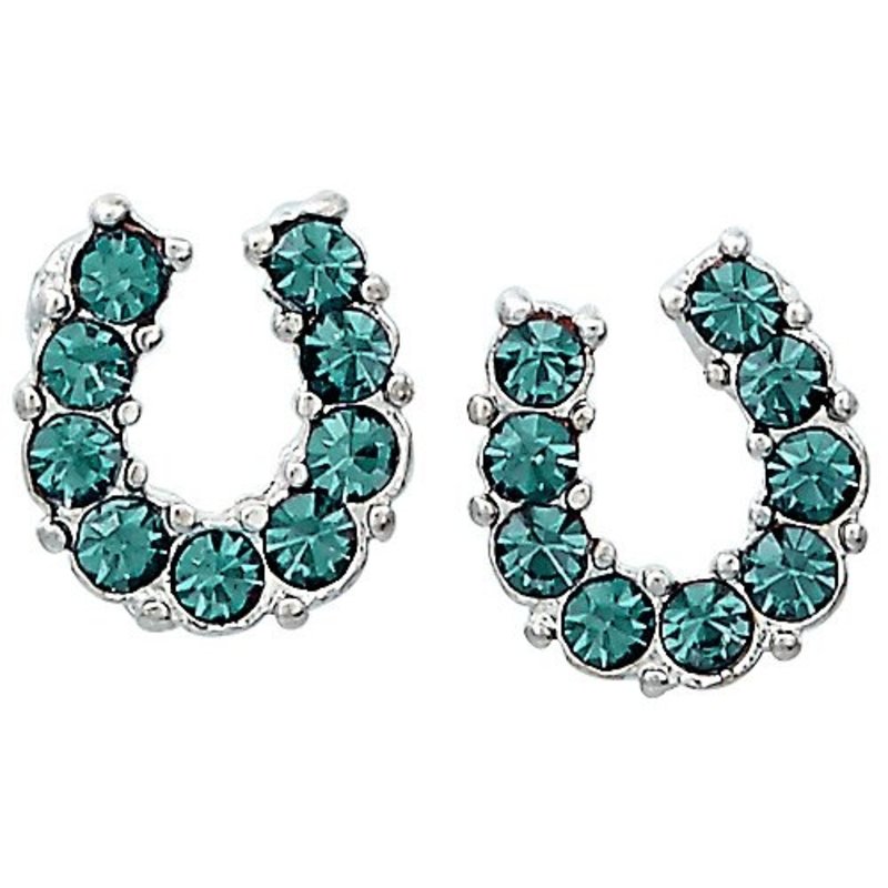 AWST Earrings - Rhinestone Horseshoe