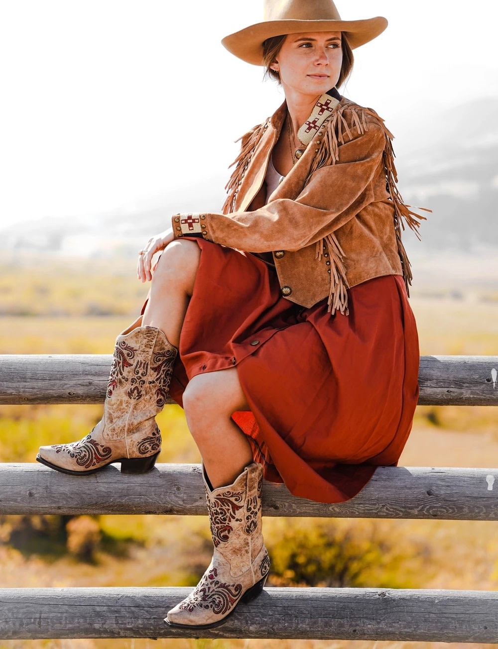 Women's Black Star Salado - Bone \u0026 Red 