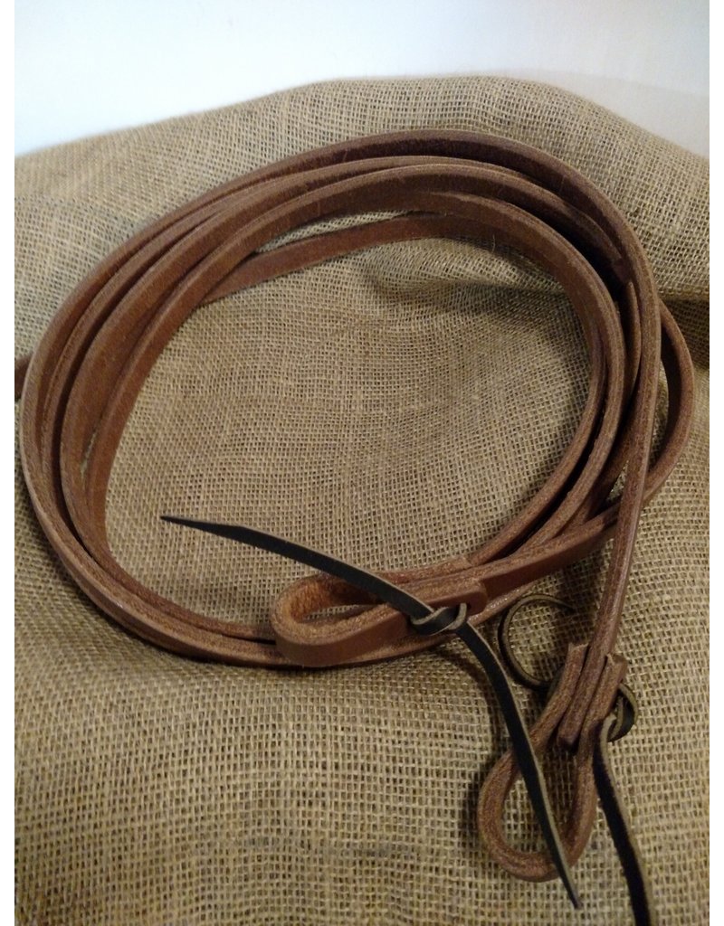 Circle L Circle L Leather Split Reins w/ Tie Ends, U.S.A. Made - 8' Long