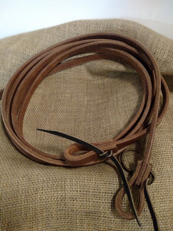 Round Braided Leather Split Reins - 7' - Gass Horse Supply & Western Wear