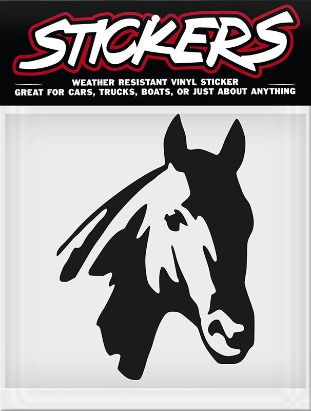 Decal - Horse Head, Black