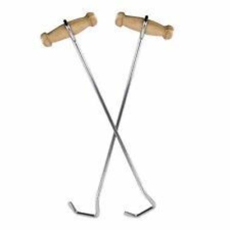 Wood Handle Boot Pulls Hook - Pair - Gass Horse Supply & Western Wear