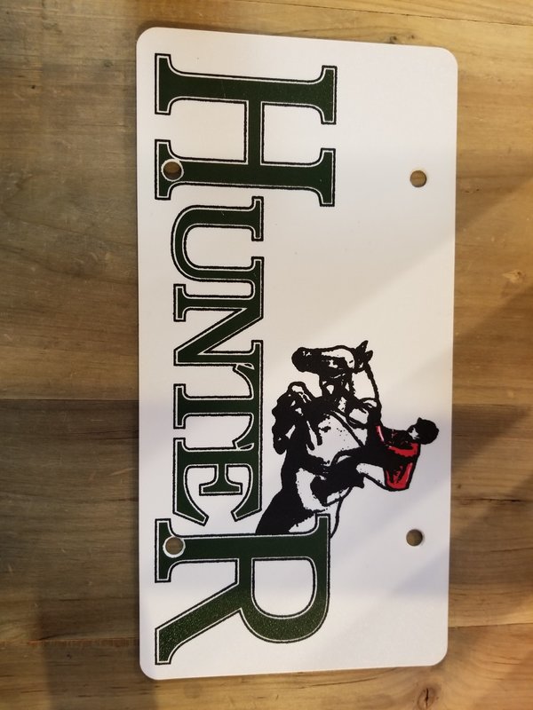 Tough-1 Hunter Jumper License Plate (Reg $7.95 NOW $5 OFF!)