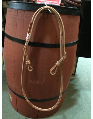 Circle L Leather Rolled Game Rein L. Oil - 6.5'
