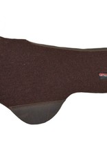 Circle Y Dropped Rigging Trail Pad - Chocolate - 34"D x 30"S x 3/4"