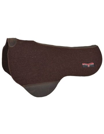 Circle Y Dropped Rigging Trail Pad - Chocolate - 34"D x 30"S x 3/4"