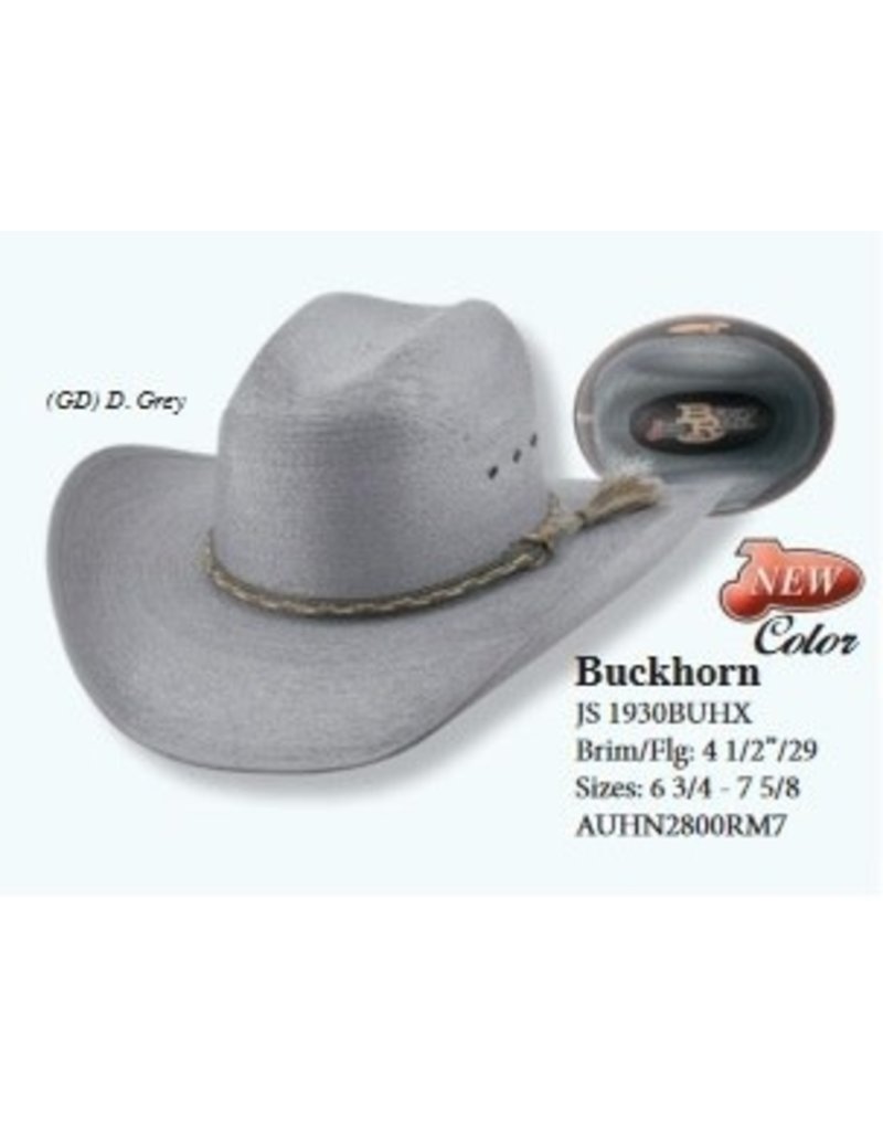 Justin Bent Rail Buckhorn, D.Grey 