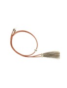 Stampede Strings - Leather with Horsehair Tassels, Brown