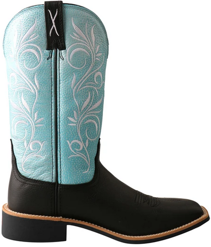 blue western boots
