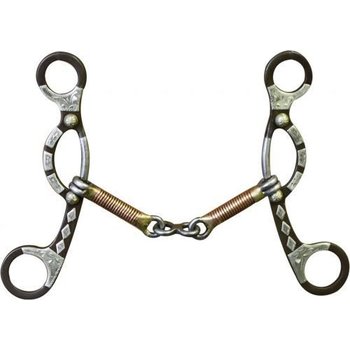 Showman Gag - Three Piece Engraved Bit, 5.5"