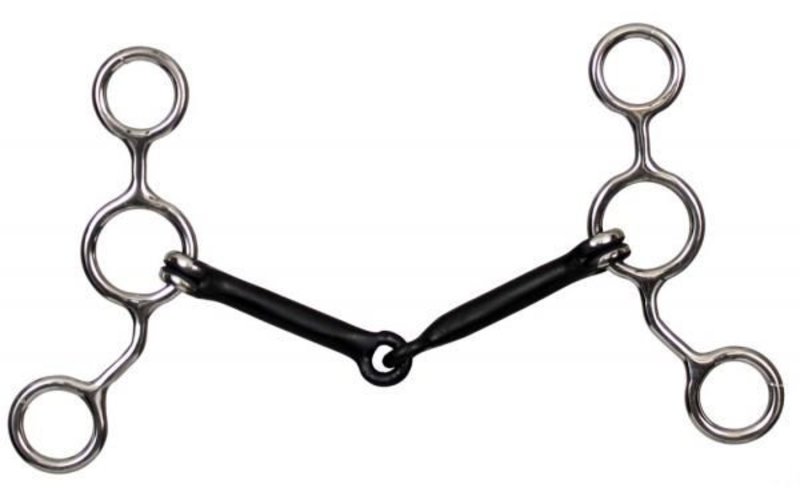 Showman Gag - Stainless Steel JR Cow-Horse Bit, 5 1/4"