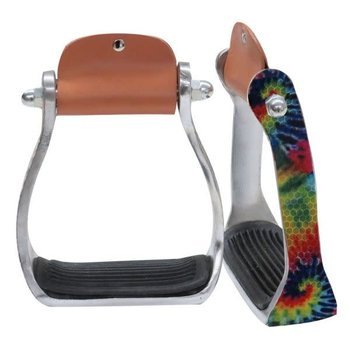 Showman Showman Tie Dye Aluminum Stirrups