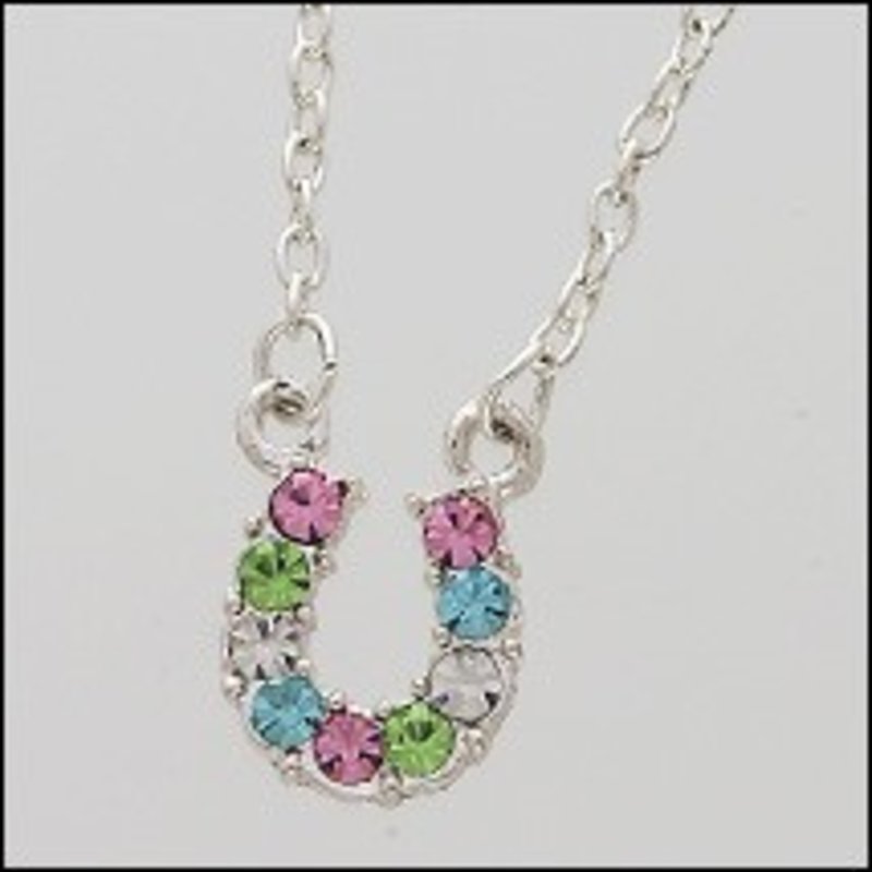 AWST Necklace - Rhinestone Horseshoe