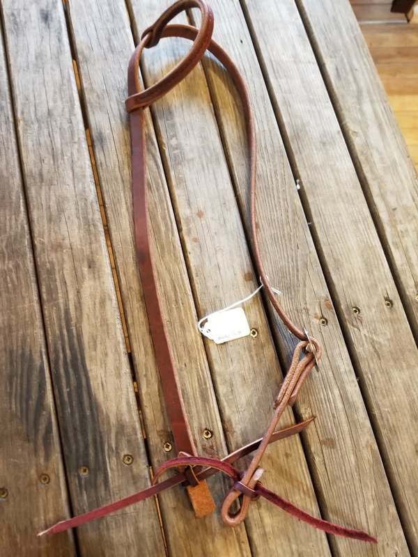 Circle L Circle L Plain One Ear Headstall - Horse Size Med. Oil