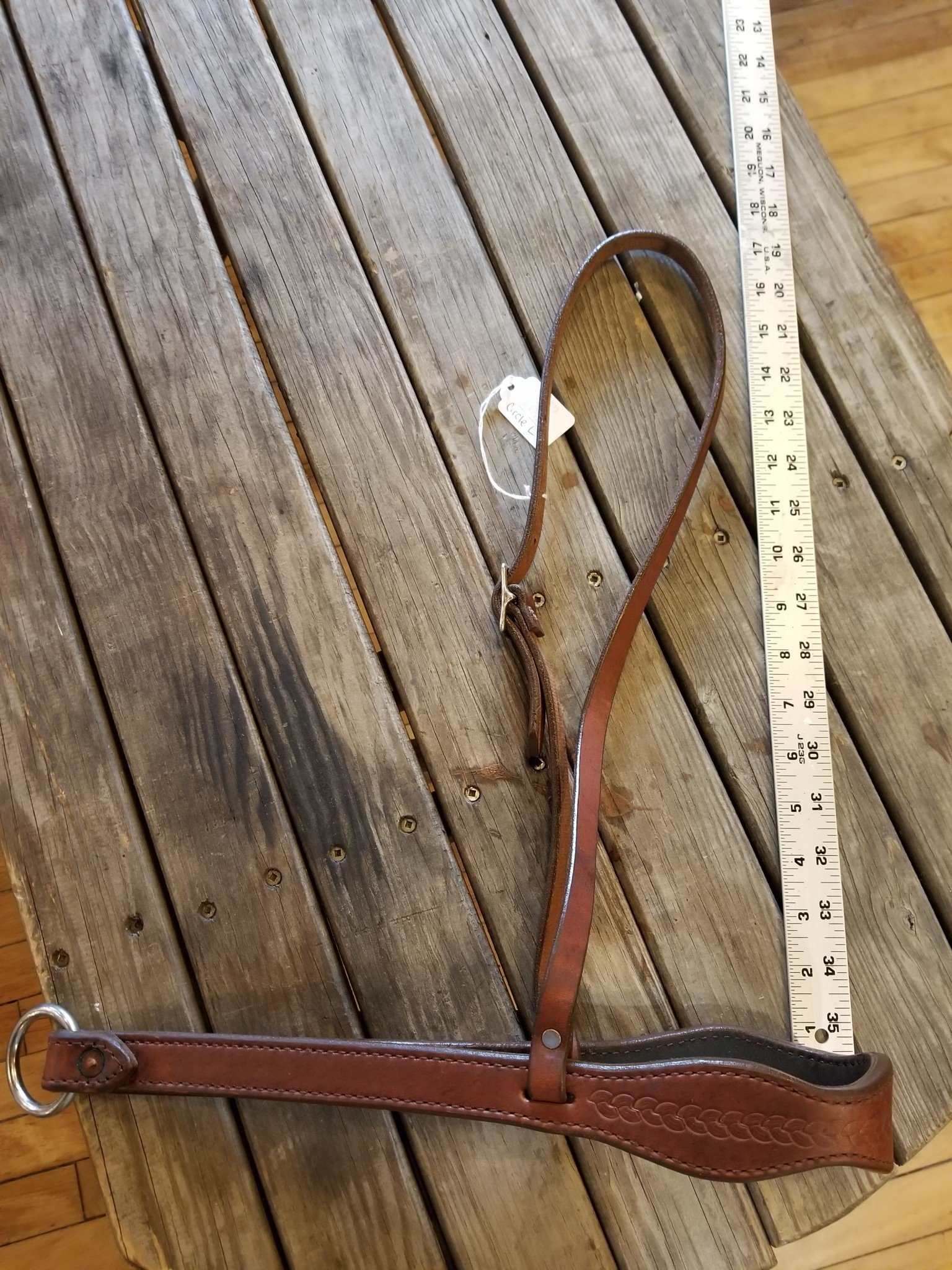 Circle L Leather Tie Down Noseband Horse Size Gass Horse Supply Western Wear