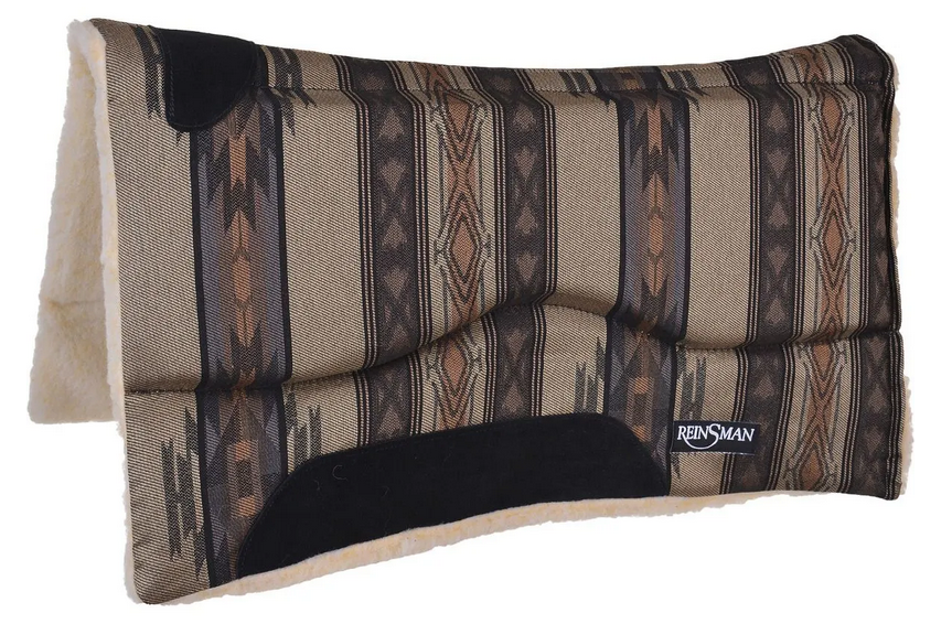 Reinsman Contour Swayback Pad w/Fleece Bottom 30"Lx30"Dx1"T Gass