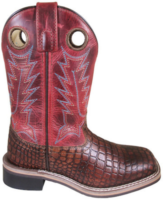 Smoky Mt Youth Smoky Reptile Print Western Boots