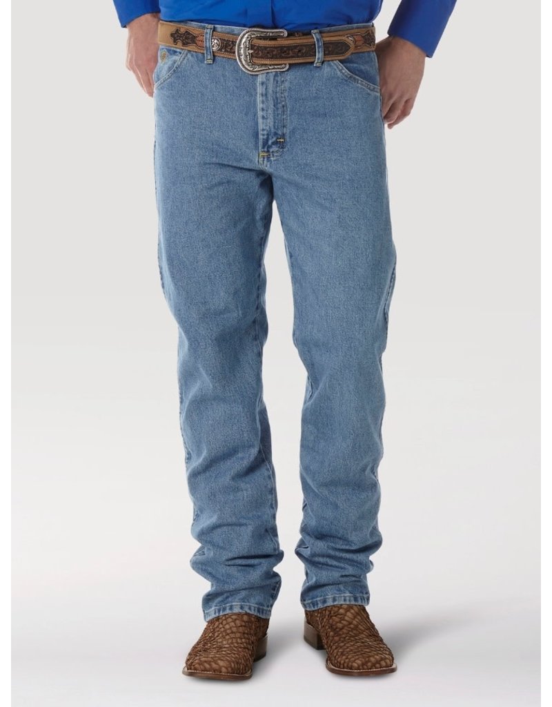 Wrangler Men's George Strait Cowboy-Cut Original-Fit Jeans - Stone Wash