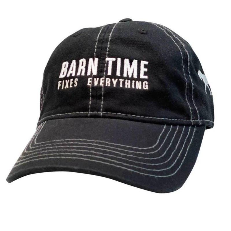 Stirrups Ball Cap - "Barn Time Fixes Everything"