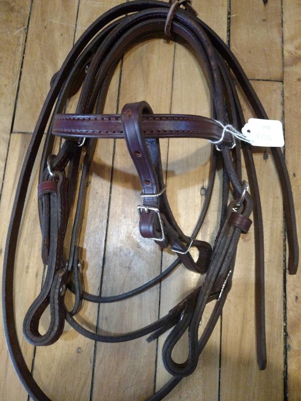 Circle L Western Leather Bridle w/Reins, U.S.A. Made - Pony/Mini