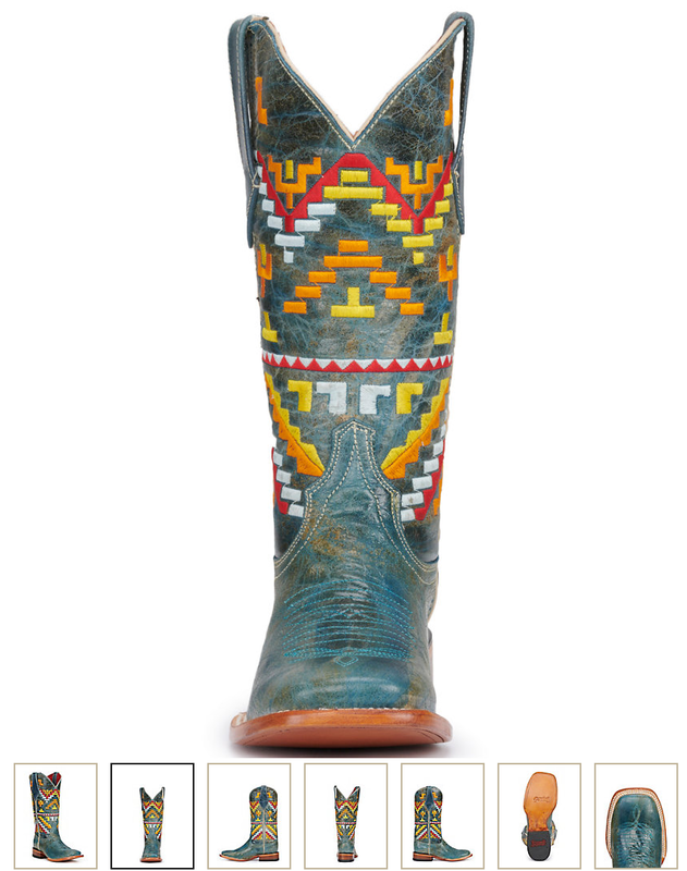 Ferrini Women's Ferrini Aztec Teal Western Boots