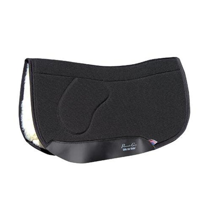 Professional's Choice SMX Air-Ride OrthoSport Barrel Saddle Pad - Black 28"x30"