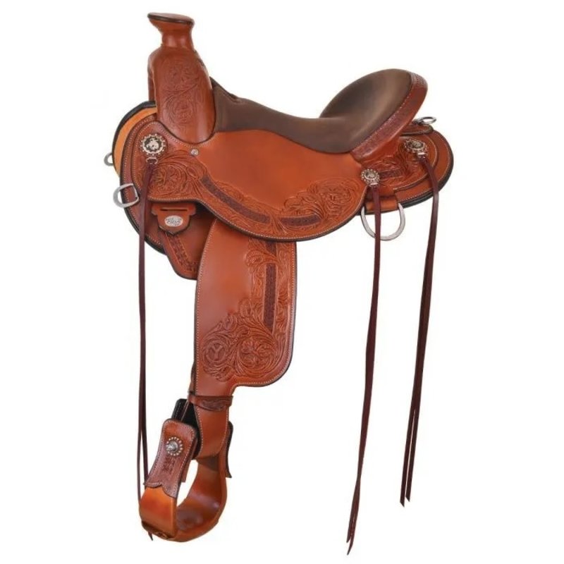 Circle Y 15" Wide Circle Y Walnut Grove Flex2 A-Fork Trail Saddle