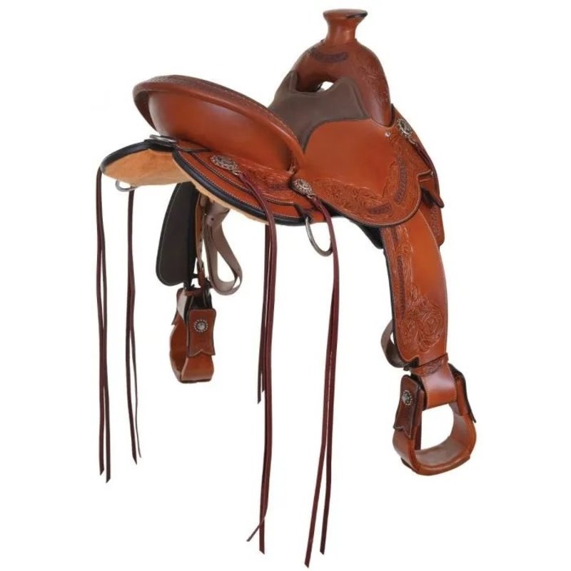 Circle Y 15" Wide Circle Y Walnut Grove Flex2 A-Fork Trail Saddle