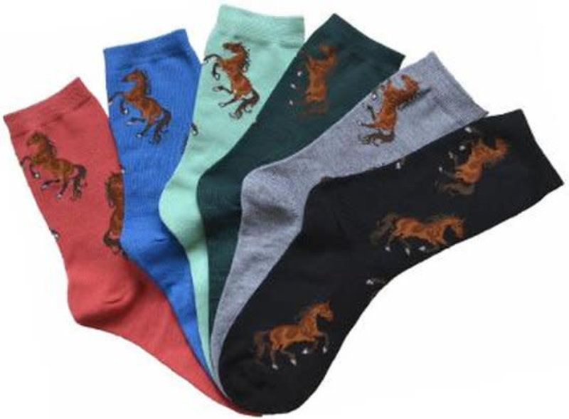 AWST "Lila" Bay Horse Crew Socks