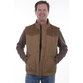 Scully Leather Men's Scully Canvas Vest