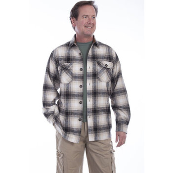 Scully Leather Men's Scully Brawney Flannel Plaid Shirt