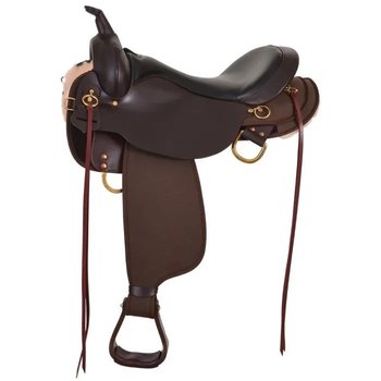 Circle Y 14" Wide Circle Y High Horse - Eldorado Cordura Trail Saddle - Tobac