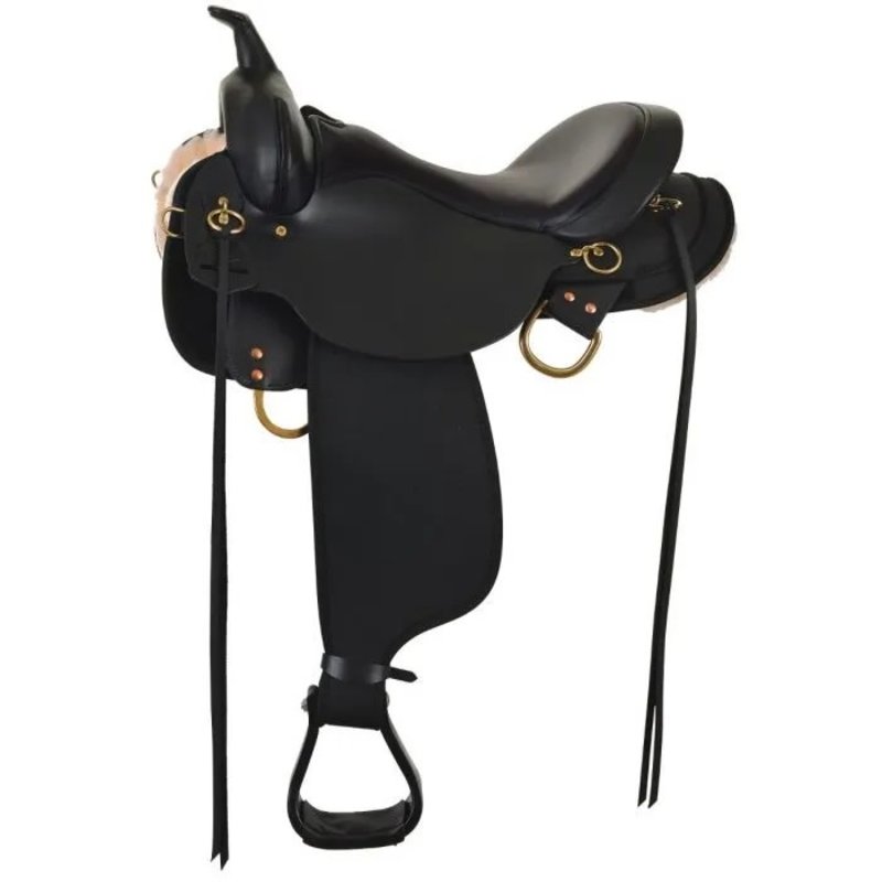 Circle Y 16" Reg Bar Circle Y High Horse - Eldorado Cordura Trail Saddle - Black