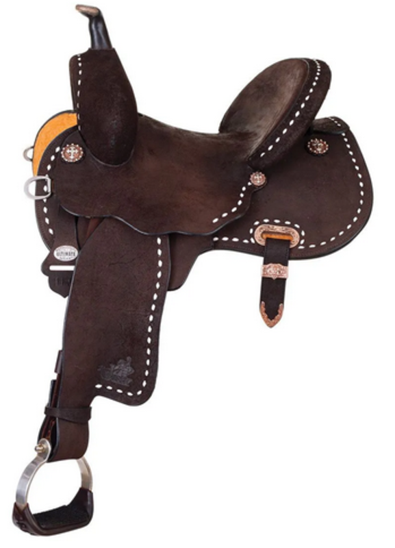 Circle Y 14.5" Wide Circle Y Josey Cash Go Round Barrel Saddle